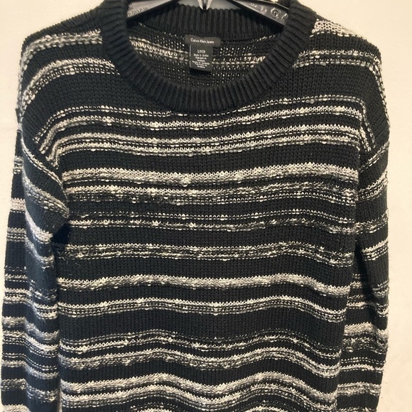 Calvin Klein Jeans Sweaters - Calvin Klein jeans long sleeved striped Womens sweater size small